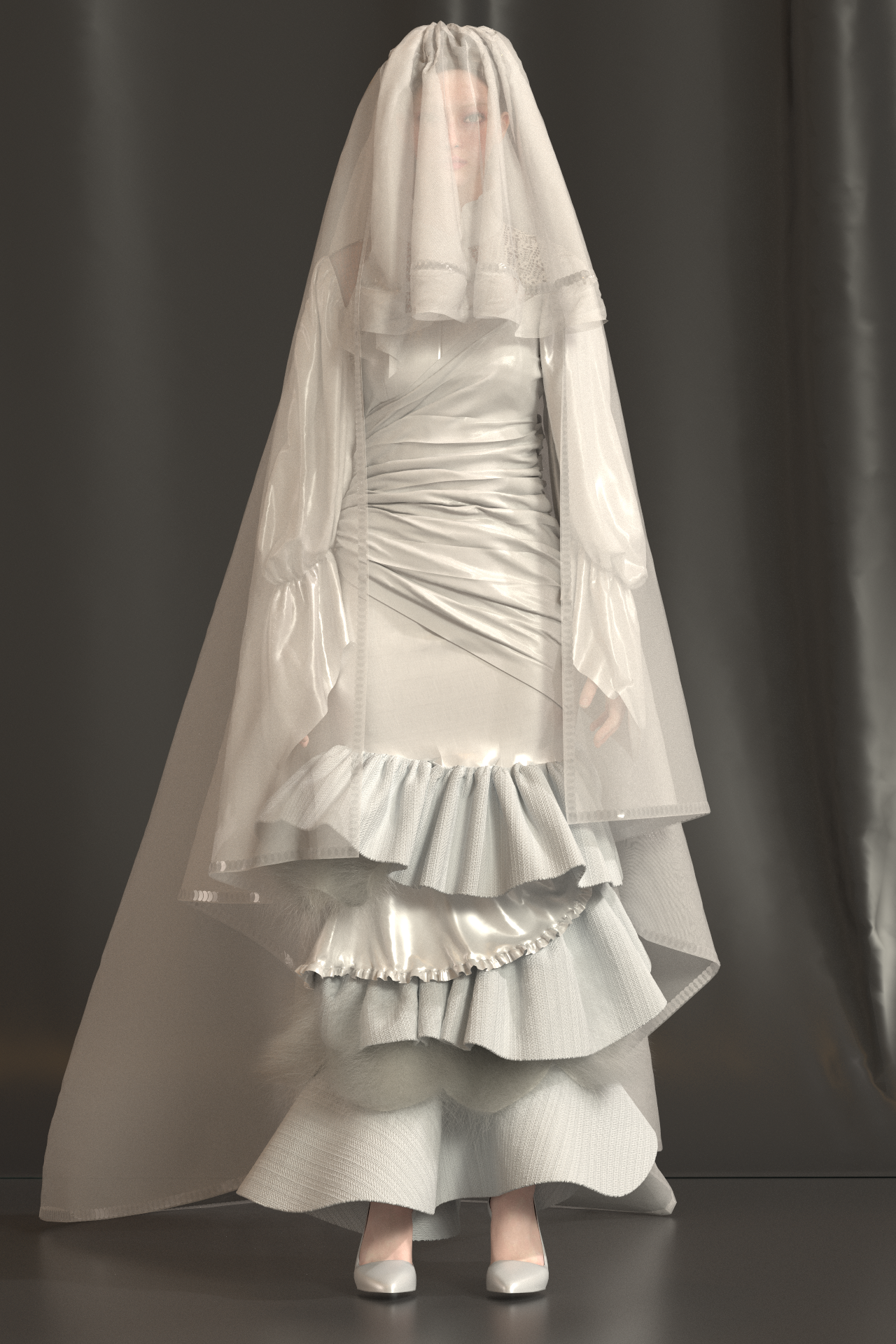 Handmade wedding dress